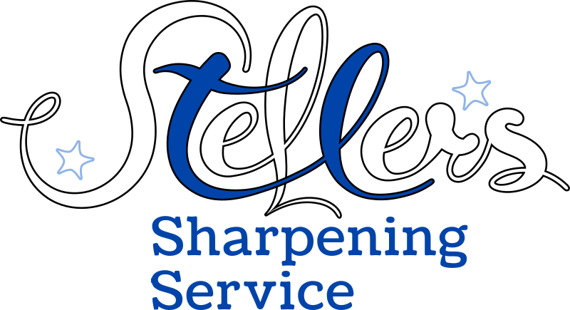2018 Steller's Sharpening Service Logo White