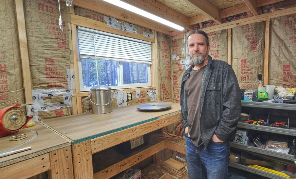 Phil in Steller Sharp shop